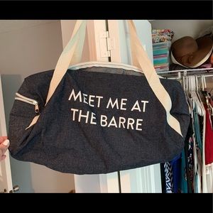 Meet Me At The Barre Gym Bag